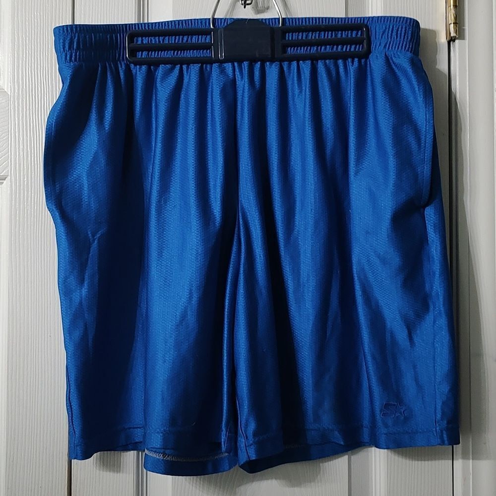 Starter Royal Blue mens athletic running sports basketball shorts  Sz L